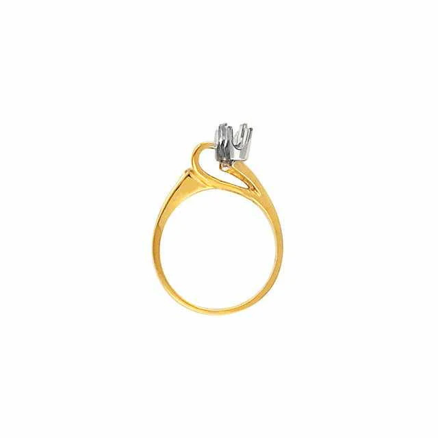 Cubic Zirconia Engagement Ring- The Tamika (0.75 TCW Round Elevated Multi-Prong 3-Stone Fashion Ring with Swooping Split-Band) - Image 4