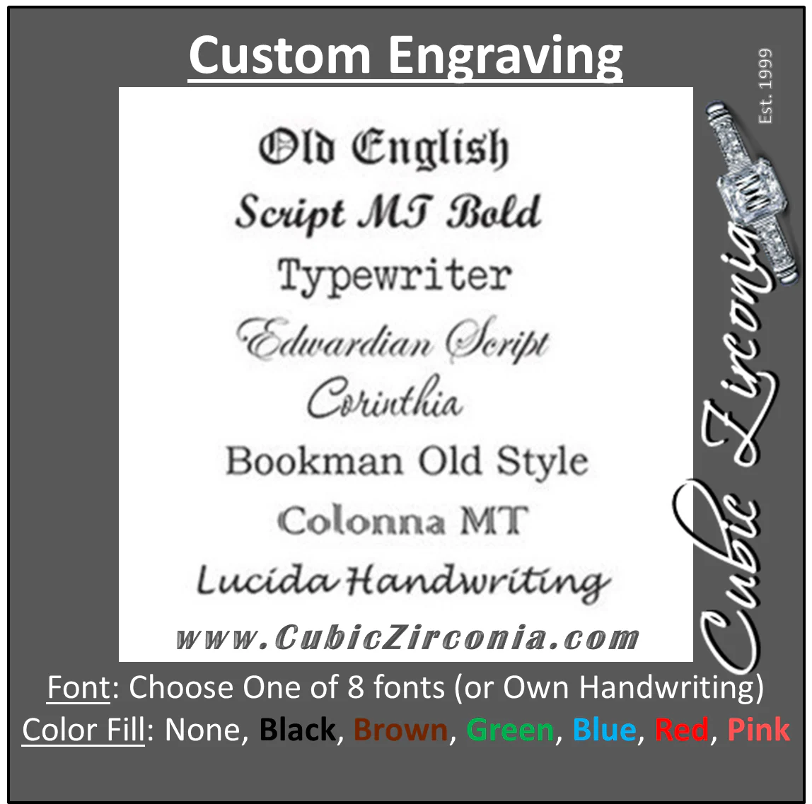 Our Custom Engraving for Rings, Wedding Bands, Cufflinks, Bracelets and More - Image 3