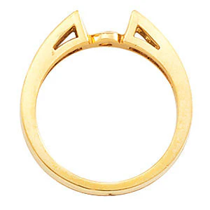 Cubic Zirconia Engagement Ring- The Audra (Customizable 7-stone Princess Channel) - Image 7