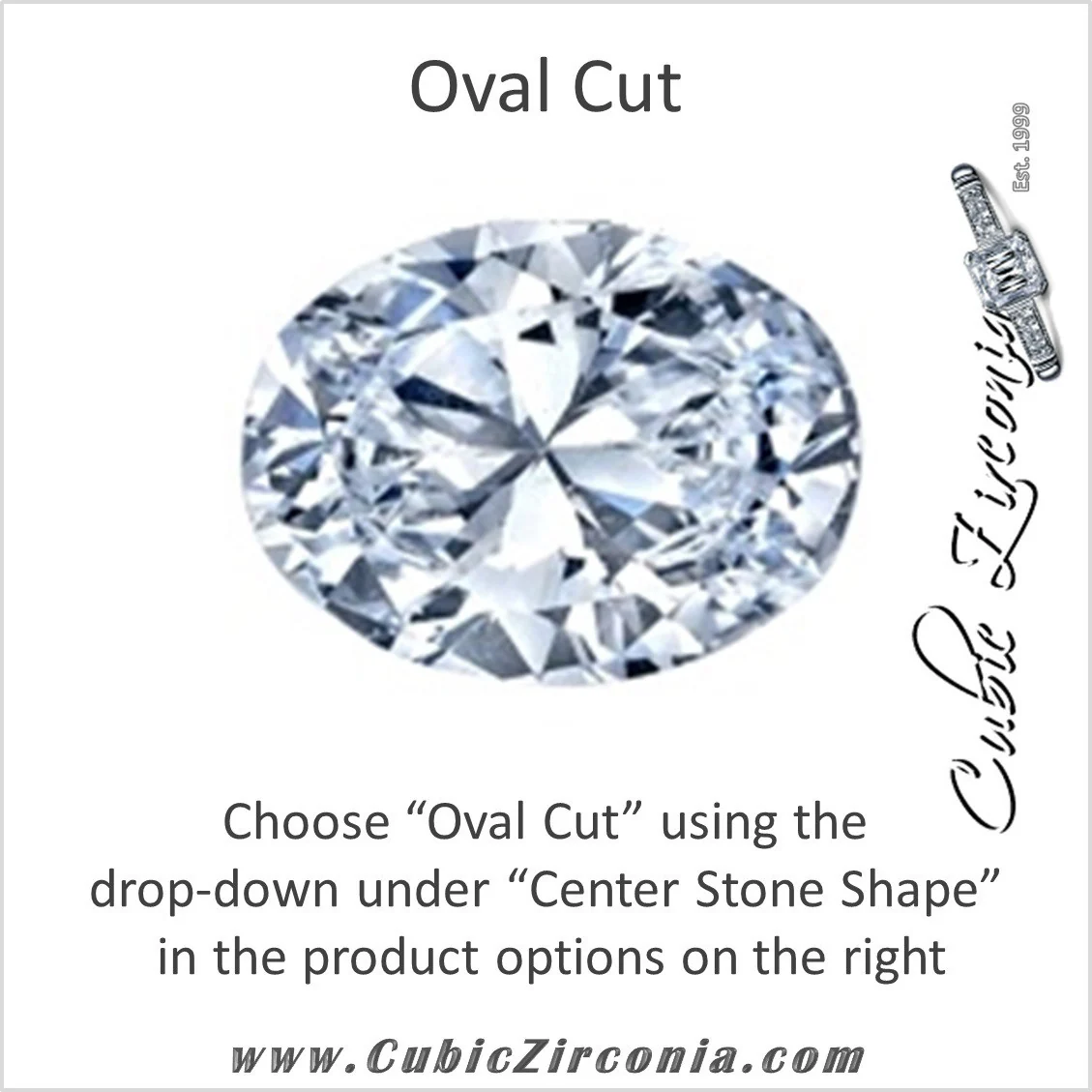 Cubic Zirconia Engagement Ring- The Julie (Customizable Modern Style Solitaire with Bypass Band) - Image 10