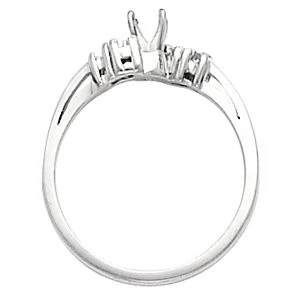 Cubic Zirconia Engagement Ring- The Marcie (Customizable 5-stone Petite Style) - Image 3