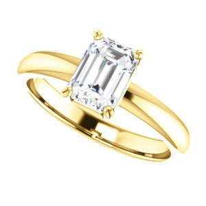CZ Wedding Set, featuring The Marie Rosalind engagement ring (Customizable Radiant Cut Solitaire with Tooled Trellis Design) - Image 6