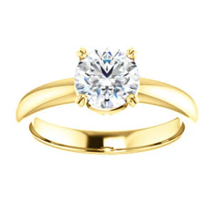 CZ Wedding Set, featuring The Marie Rosalind engagement ring (Customizable Round Cut Solitaire with Tooled Trellis Design) - Image 7