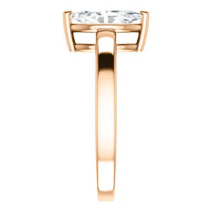 CZ Wedding Set, featuring The Myaka engagement ring (Customizable Marquise Cut Solitaire with Medium Band) - Image 12
