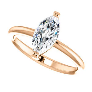 CZ Wedding Set, featuring The Venusia engagement ring (Customizable Marquise Cut Solitaire with Thin Band) - Image 13