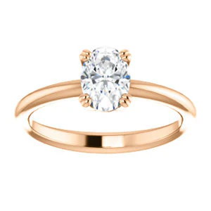 CZ Wedding Set, featuring The Venusia engagement ring (Customizable Oval Cut Solitaire with Thin Band) - Image 11