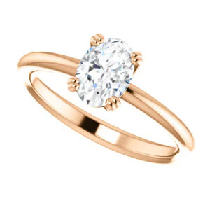 CZ Wedding Set, featuring The Venusia engagement ring (Customizable Oval Cut Solitaire with Thin Band) - Image 13