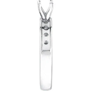 Cubic Zirconia Engagement Ring- The Norah (0.65 Carat TCW 9-stone Round Channel) - Image 4