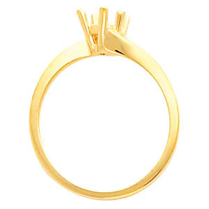 Cubic Zirconia Engagement Ring- The Shannon Avery (Pear Cut Bypass Solitaire) - Image 4