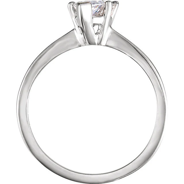 Cubic Zirconia Engagement Ring- The Shannon Avery (Pear Cut Bypass Solitaire) - Image 6
