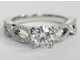 Cubic Zirconia Engagement Ring- The Desirée (1 Carat Customizable Center with Infinity Twist Micropavé) - Image 5