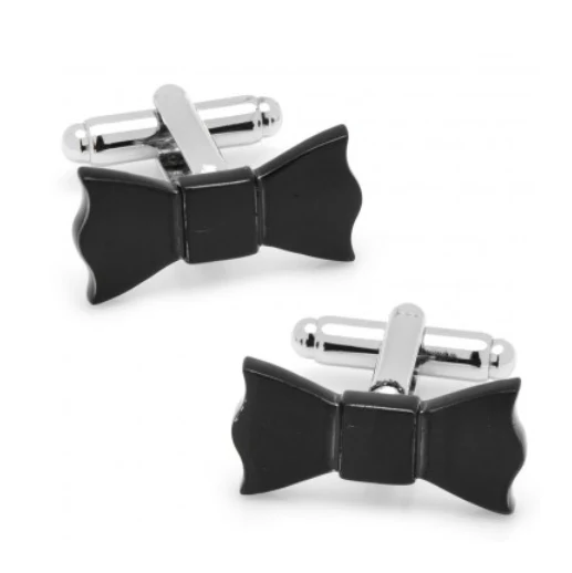 Men’s Cufflinks- Black Bow Ties - Image 2
