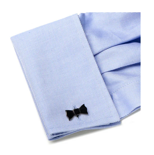 Men’s Cufflinks- Black Bow Ties - Image 4