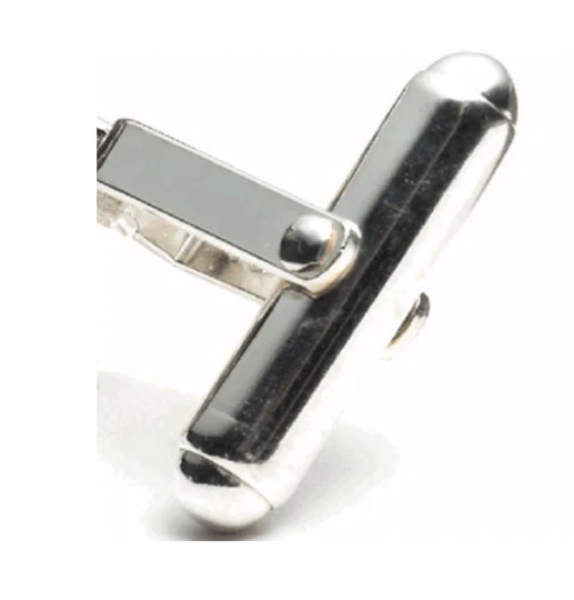Men’s Cufflinks- Blue and White Enamel "F Me" Style - Image 4