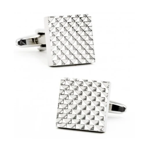 Men’s Cufflinks- Contoured Apex Squares - Image 2