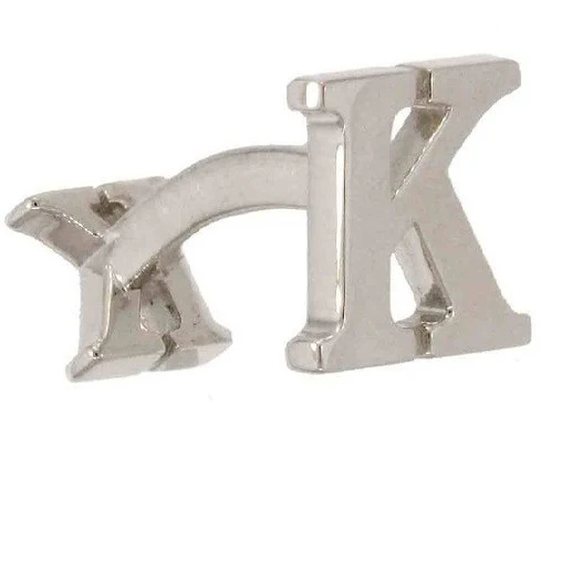 Men’s Cufflinks- Customizable Single Letter Choice (Alphabet A-Z) - Image 2
