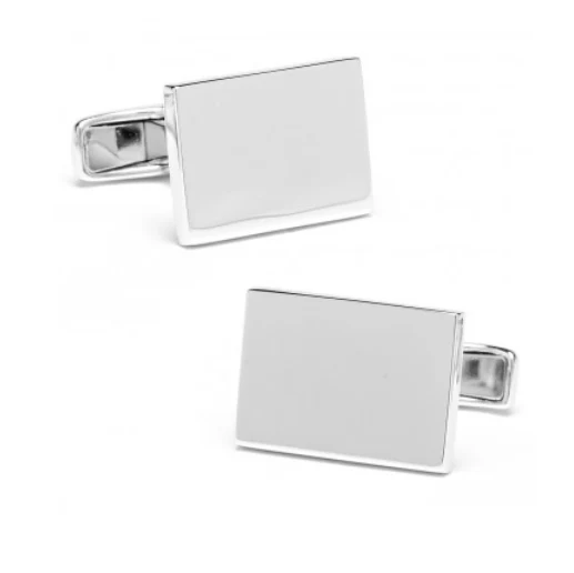 Men’s Cufflinks- Infinity Edge Smooth Rectangles - Image 3