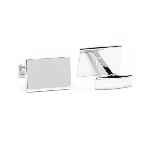 Men’s Cufflinks- Infinity Edge Smooth Rectangles - Image 4