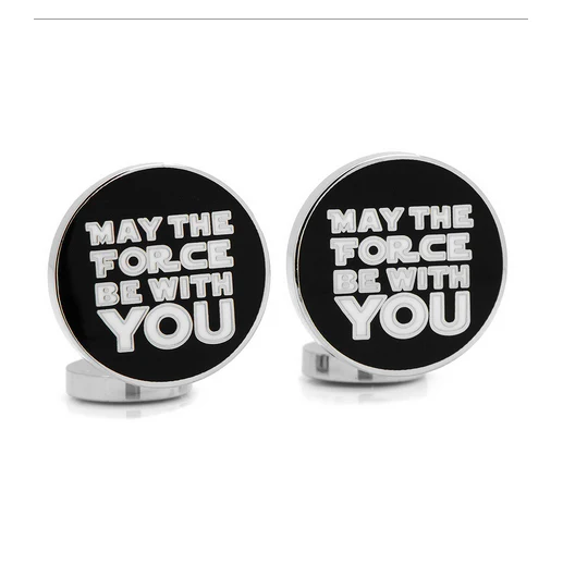 Men’s Cufflinks- "May the Force Be With You" (Licensed Star Wars ®) - Image 3