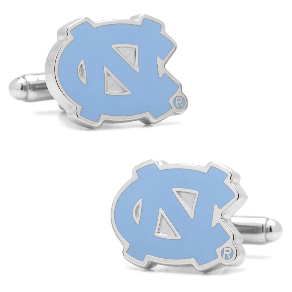 Men’s Cufflinks- Silver Edition University of North Carolina Tarheels with Enamel Accents (Officially Licensed) - Image 4
