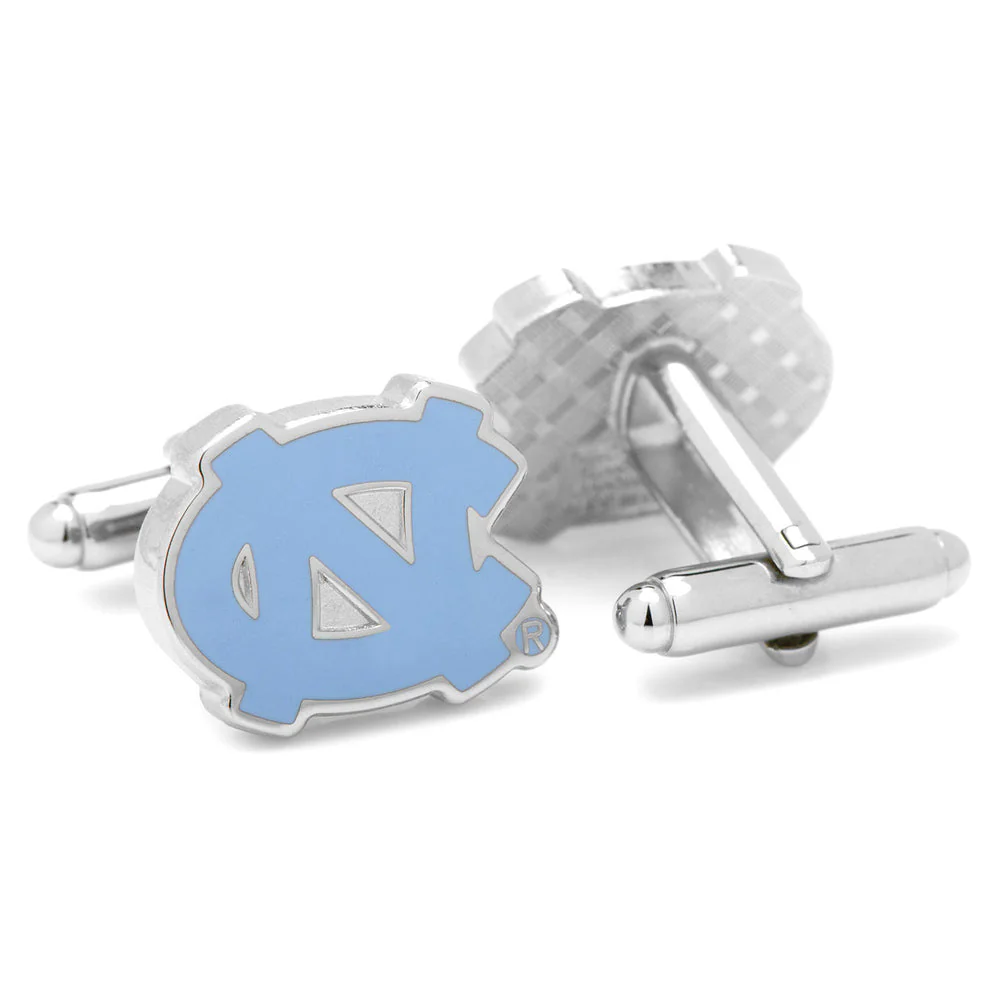 Men’s Cufflinks- Silver Edition University of North Carolina Tarheels with Enamel Accents (Officially Licensed) - Image 5