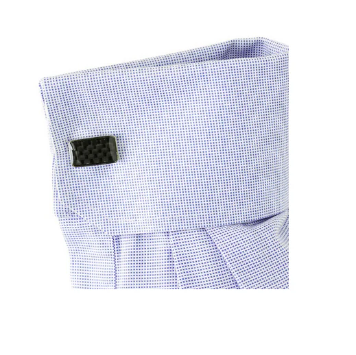 Men’s Cufflinks- Rectangular Carbon Fiber Checkerboard - Image 4