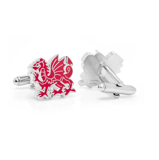 Men’s Cufflinks- Red Welsh Dragons - Image 4
