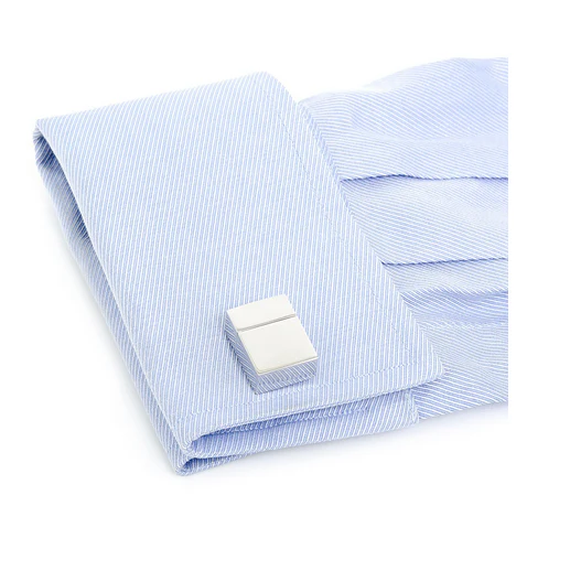 Men’s Cufflinks- Silver Plated 4GB USB Flash Drive - Image 5