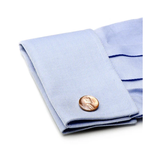 Men’s Cufflinks- Silver Plated Authentic U.S. "Wheat Penny" Coin Jewelry - Image 4