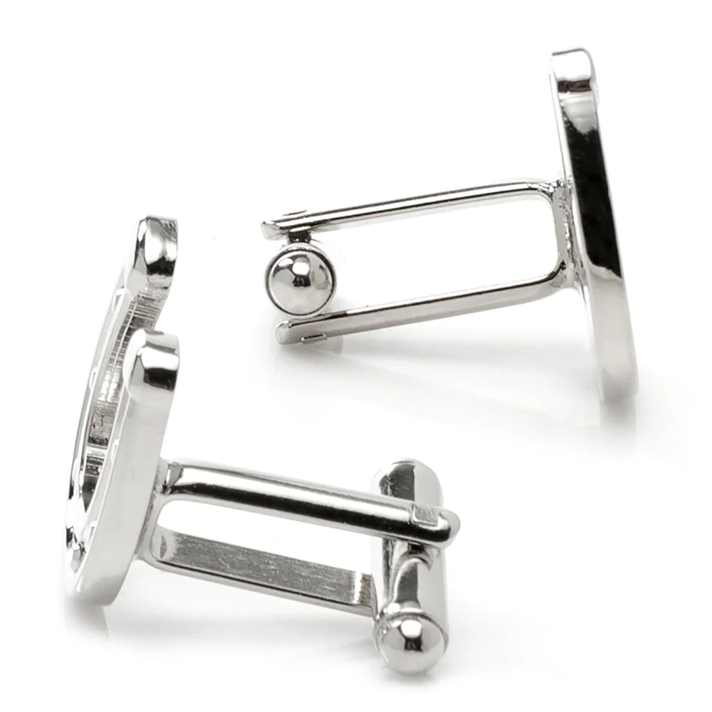 Men’s Cufflinks- Silver Plated Lucky Horseshoes - Image 6