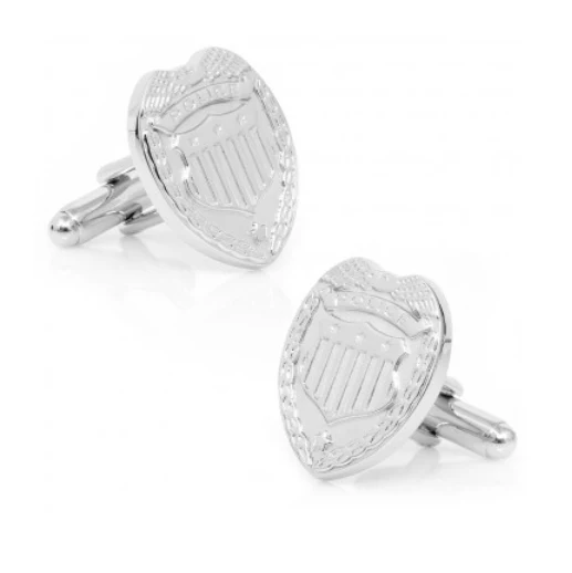Men’s Cufflinks- Silver Plated Police Badges - Image 3