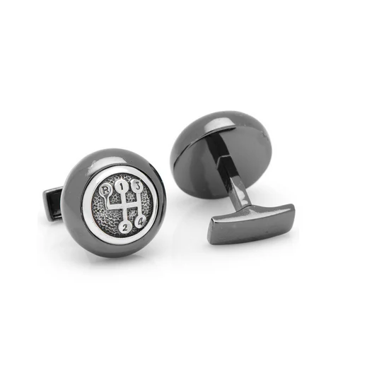 Men’s Cufflinks- Sterling Gear Shifters for Car Racing Fans - Image 4
