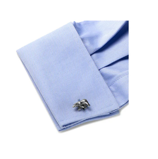 Men’s Cufflinks- Sterling Silver Bears - Image 5