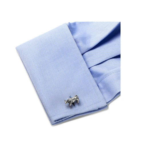 Men’s Cufflinks- Sterling Silver Bulls - Image 4