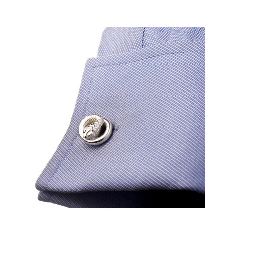 Men’s Cufflinks- Sterling Silver Coiled Snake - Image 3
