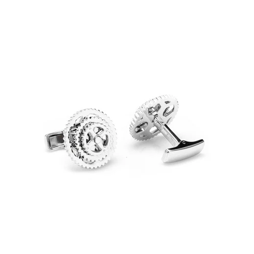 Men’s Cufflinks- Sterling Silver Cyclists Design - Image 4