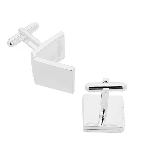 Men’s Cufflinks- Sterling Silver Engravable Locket (Functional) - Image 4