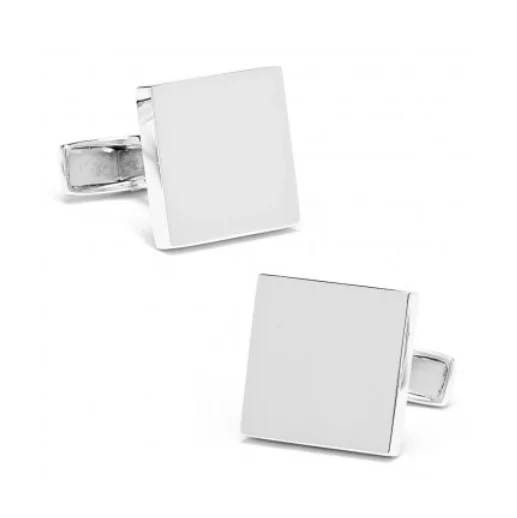 Men’s Cufflinks- Sterling Silver Infinity Edge Squares - Image 3