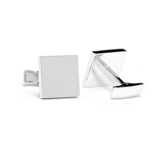 Men’s Cufflinks- Sterling Silver Infinity Edge Squares - Image 4