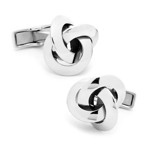 Men’s Cufflinks- Sterling Silver Knots - Image 3