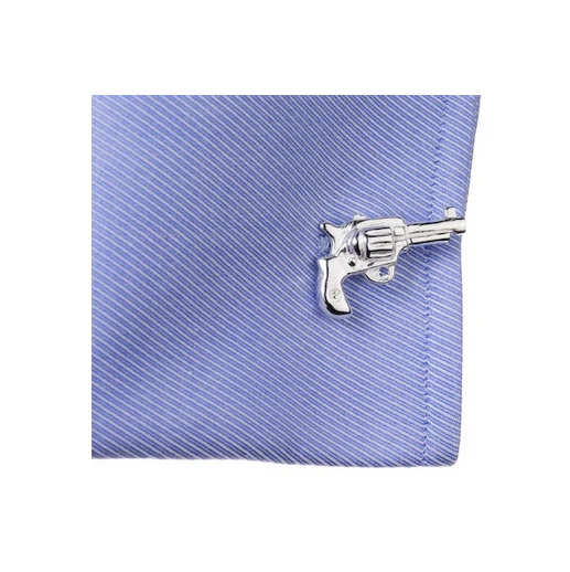 Men’s Cufflinks- Sterling Silver Revolvers - Image 4