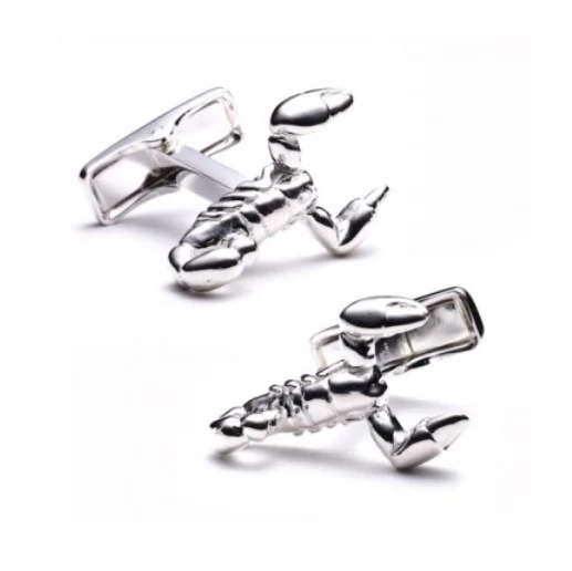 Men’s Cufflinks- Sterling Silver Scorpions - Image 3