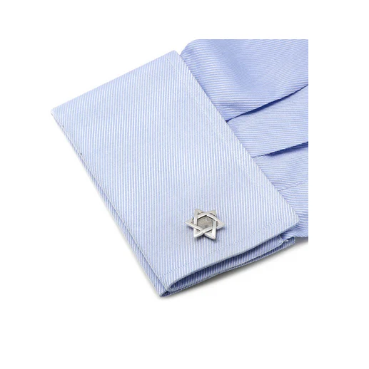 Men’s Cufflinks- Sterling Silver Star of David - Image 4
