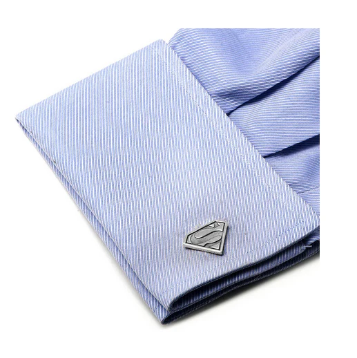 Men’s Cufflinks- Sterling Silver Superman (Officially Licensed DC Comics) - Image 4