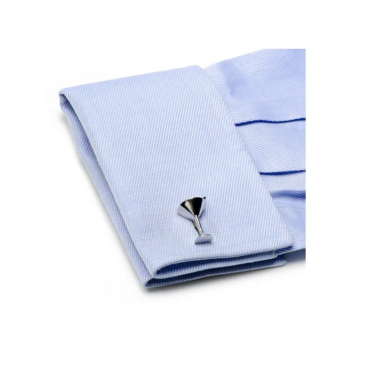Men’s Cufflinks- Sterling Silver Vintage Martini Glasses - Image 5
