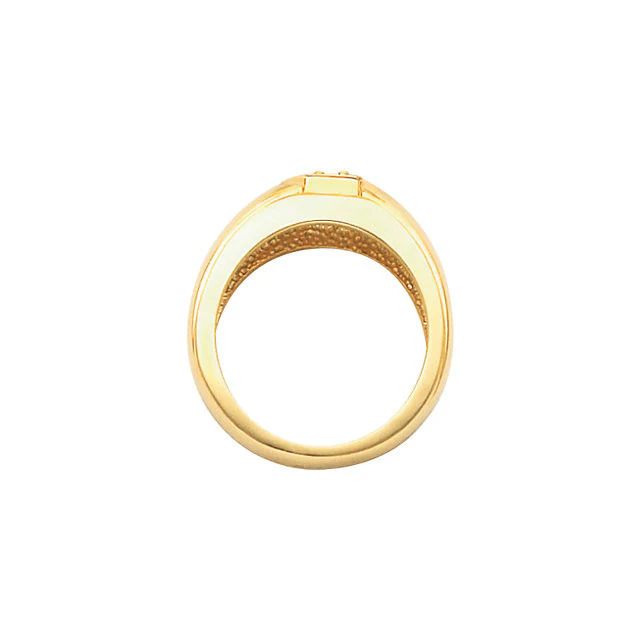 Cubic Zirconia Men's Wedding Band – The Benny Binion Ring (0.5 TCW Solitaire) - Image 4