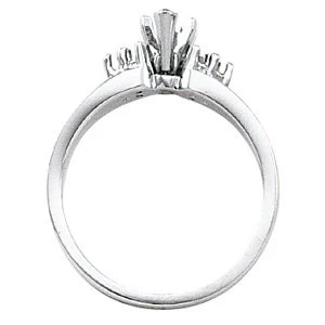 Cubic Zirconia Engagement Ring- The Natalia (Customizable 7-stone) - Image 4