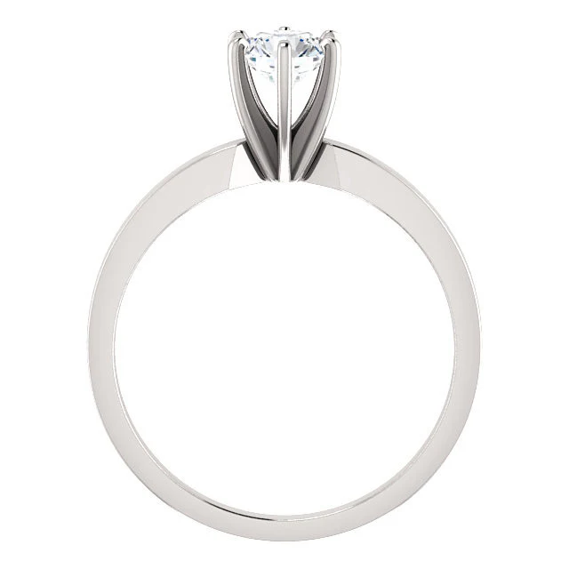 Cubic Zirconia Engagement Ring- The Christin (0.5-2.0 Carat 6-prong Classic Round Solitaire) - Image 7