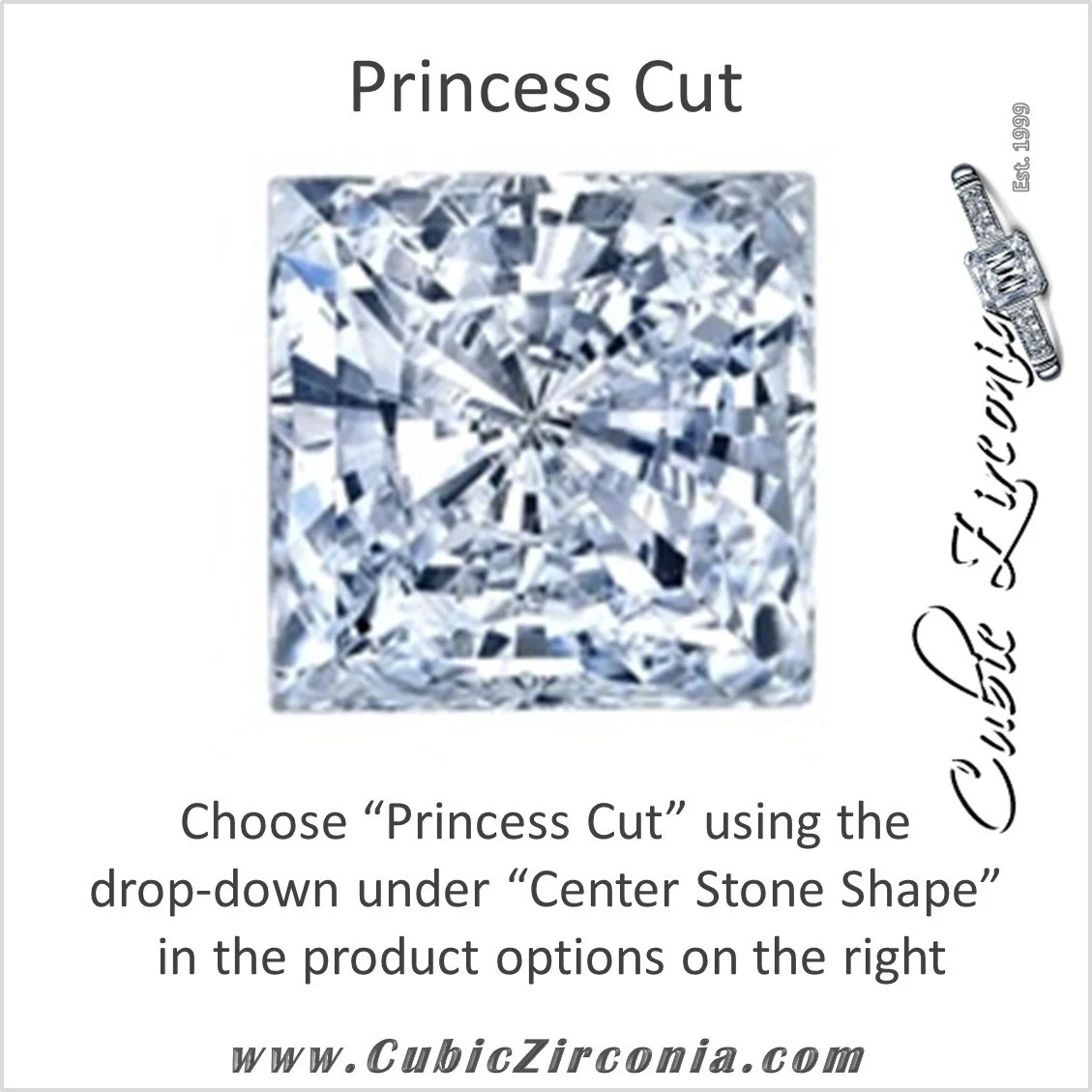Cubic Zirconia Engagement Ring- The Dell (Customizable Cathedral Bypass Solitaire) - Image 13