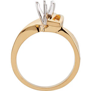 Cubic Zirconia Engagement Ring- The Georgia (Customizable 5-stone with Round Vertical Channel Accents) - Image 4